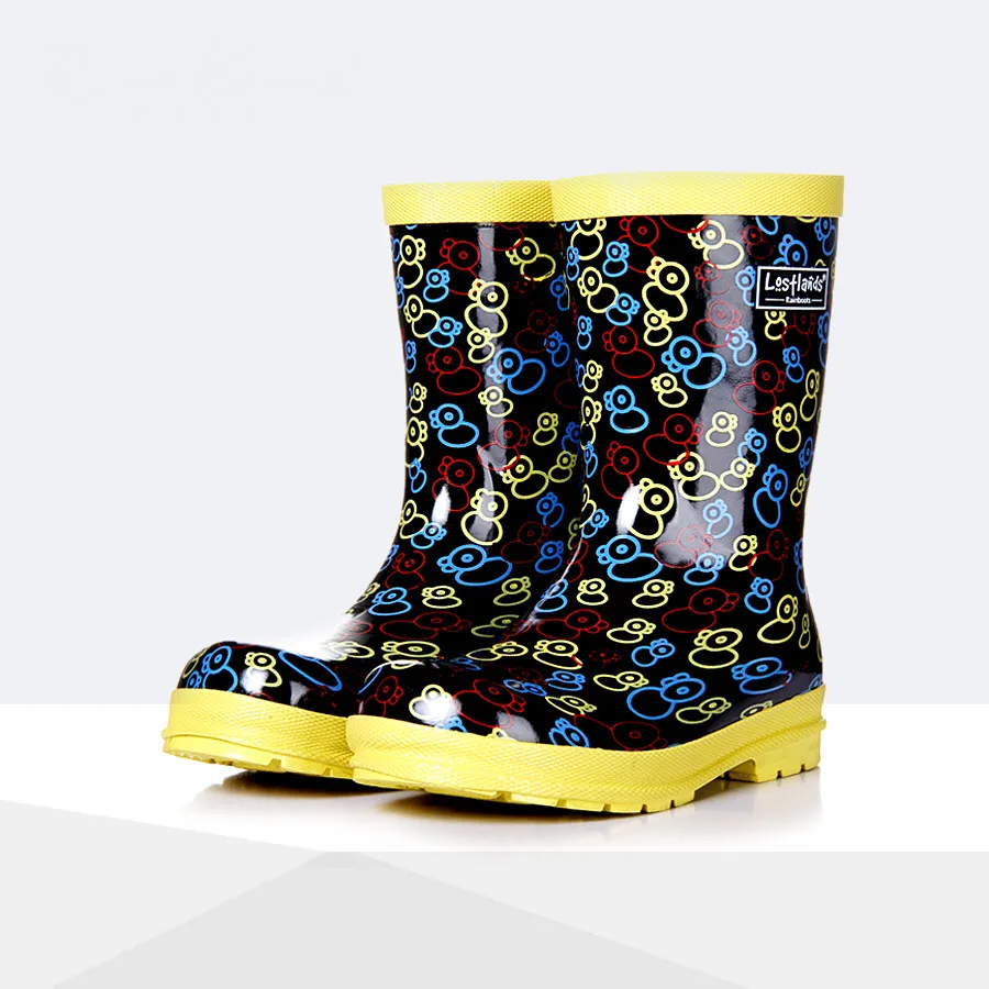 

Kids Rain Boots Girl Boy children shoes Rainboots Loverly Waterproof Overshoes Infant Baby Child Water Shoes Rubber Shoes 27-35