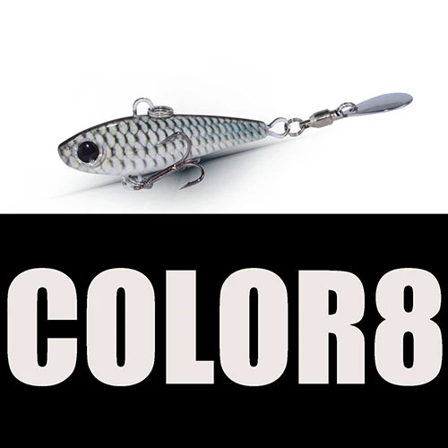 Fishing Jig Mini Lead Fish Metal VIB 18g 50mm Lead Jig Sea Fishing Spoon Metal Spinner Bass Fishing Lures 3D Printing Hard Bait - Цвет: 18g Color 8