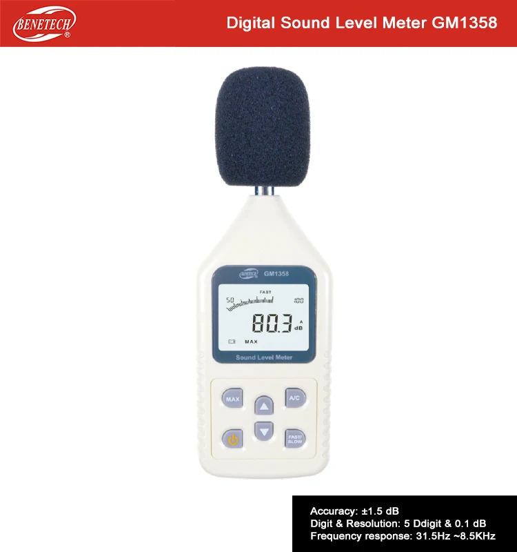 

Digital DB Sound Level Meter Decibel noise meter GM1358
