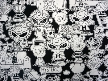 

90*145cm printed hysteric mini DIY handmade patchwork Canvas fabric cloth home textile Sewing DIY Tablecloth Sofa Cover