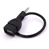 High Quality 3.5mm Male Audio AUX Jack to USB 2.0 Type A Female OTG Converter Adapter Cable ► Photo 2/6