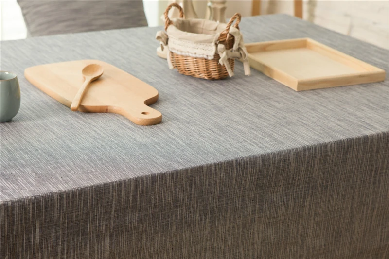 4 Solid Colors Cotton Linen Elegant Tablecloths For Rectangular Table Cloth For Table Cover Mantel Toalhas De Mesa For Kitchen  