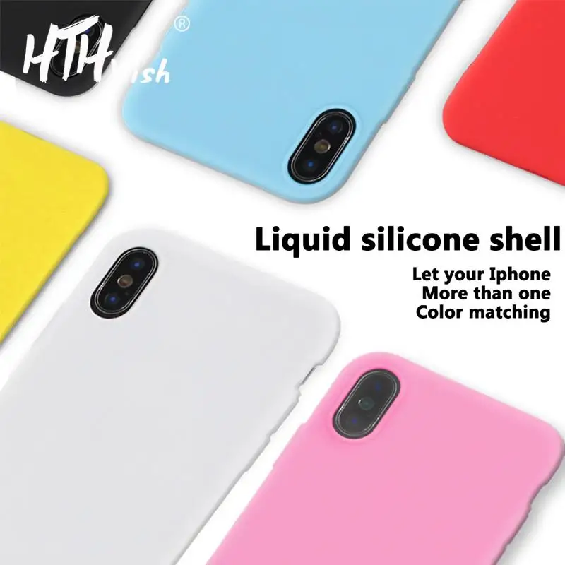 

Luxury Soft Back Matte Color Cases for iPhone 7 plus 8 6 6s plus X XS max XR 5s SE Case Shockproof TPU Silicone Back Cover Capa