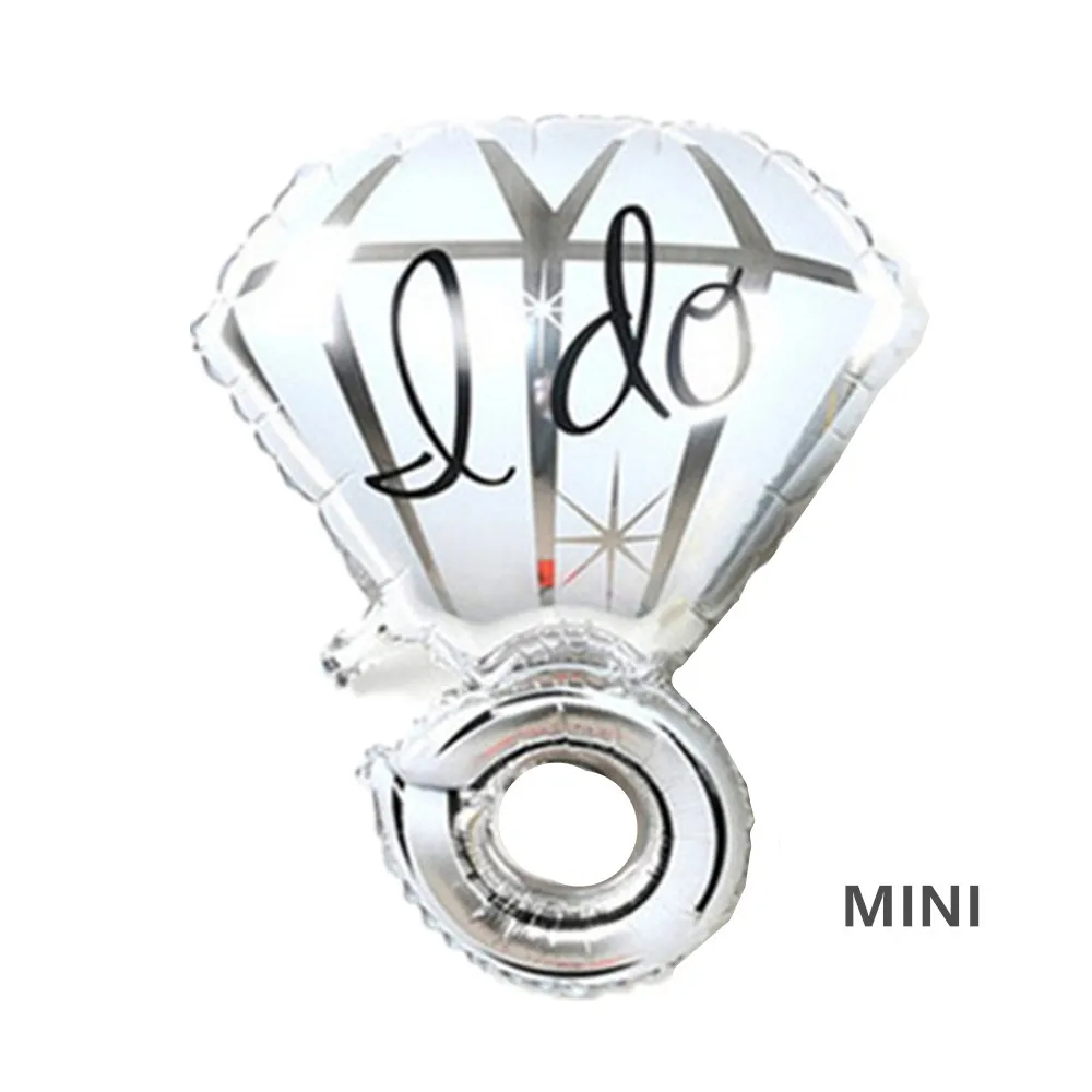 

XXYYZZ Hot MINI Balloon Diamond Ring Foil Balloons Inflatable Wedding Decoration Helium Air Balloon Event Party Supplies