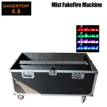 Gigertop кейс туман искусственное Пламя машина DMX Управление RGB F10 Led Цвет Водонепроницаемый Светодиодная лампа высокой Скорость водяной туман производства 110/220 V
