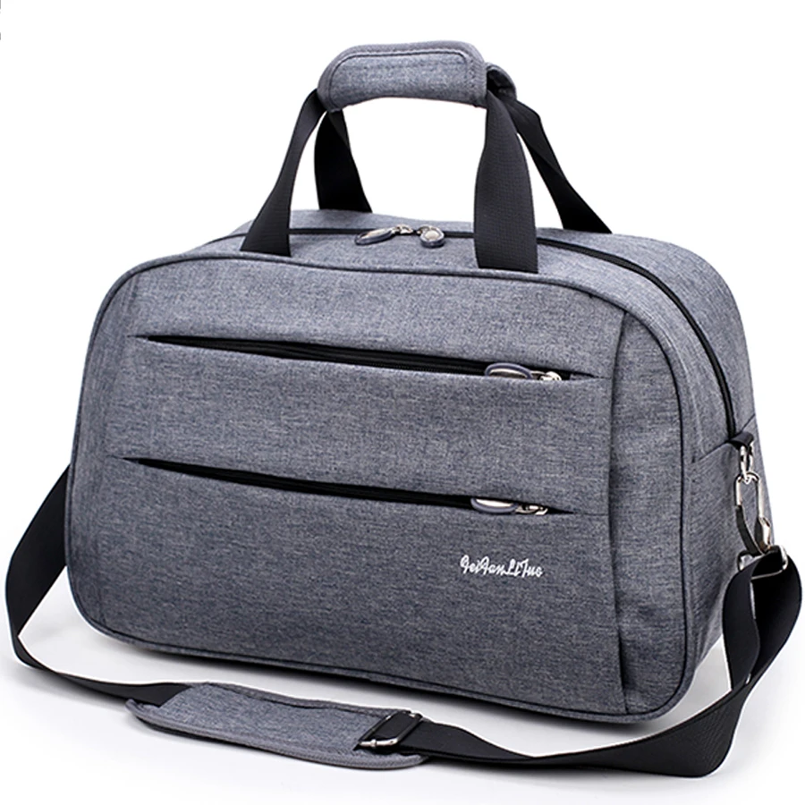Men Luggage travel bags Waterproof canvas bag on wheels man shoulder