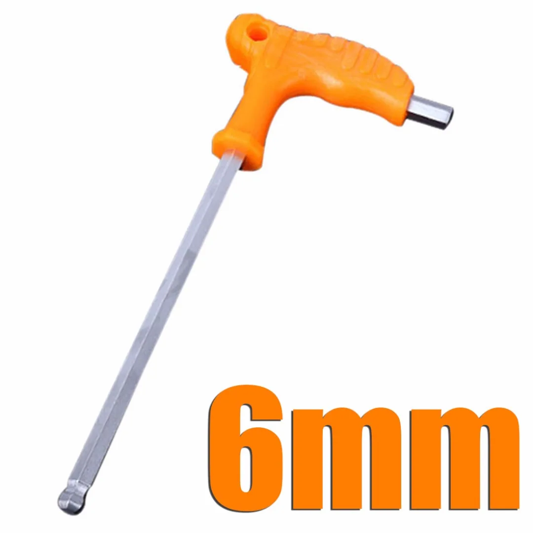 2.5 mm 3mm 4mm 5mm 6mm 8mm High-carbon Steel Inner Hexagon Wrench T Handle allen Hex Key Wrench Spanner Practical Tool