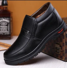2016 Mode Hommes Hiver Neige Bottes garder Au Chaud Bottes, peluche bottines Travail Chaussures Hommes Ajouter laine Coton en cuir Bottes size38-44