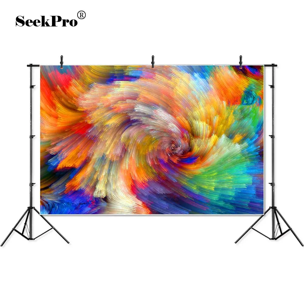 

Vinyl Splash Abstract Photo Backdrops Professional Portrait Photographic Backgrounds Birthday Photo Banner Photo Booth