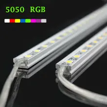 5X30 светодиодный RGB Цвет Изменение SMD 5050 полосы гриль огни Бар паз жесткий водонепроницаемый шкаф для лампы Крытый/Открытый