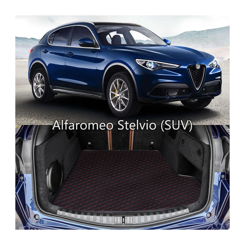 

lsrtw2017 durable wearable waterproof car trunk mat for ford ALFA ROMEO stlivo 2015 2016 2017 2018 2019 2020