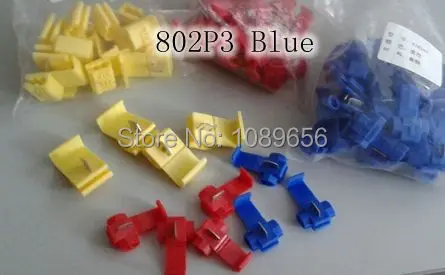 

50PCS 802P3 Snap-Lock ScotchLok Electrical Wire Cable Splice and Feed Connectors