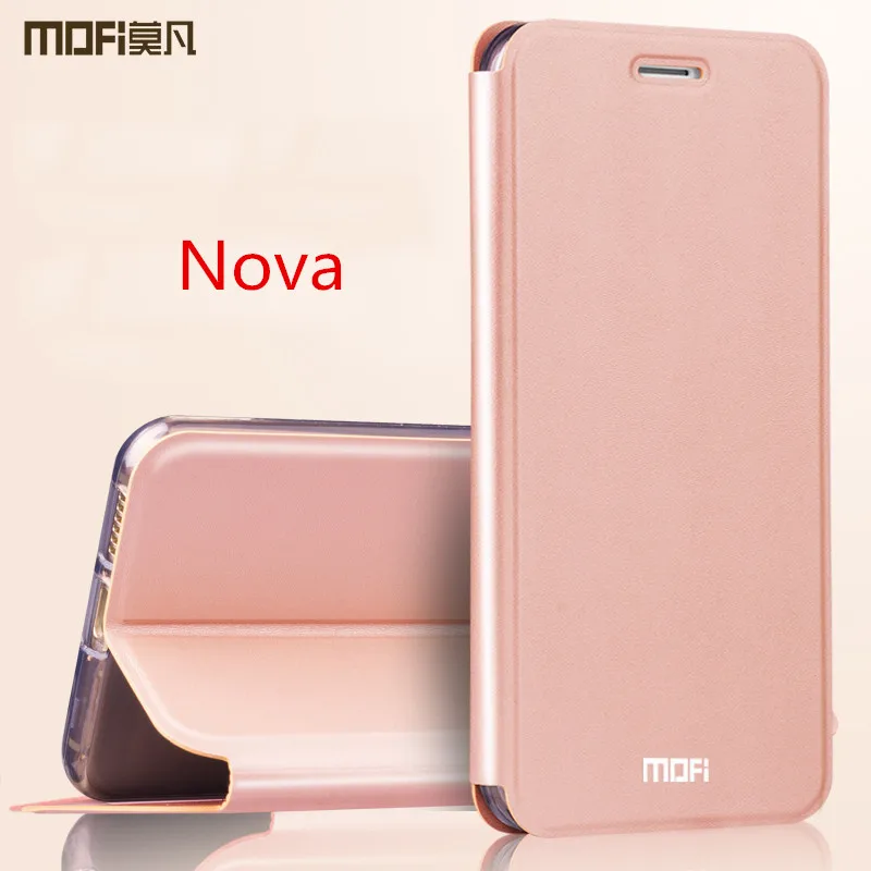 For Huawei Nova Case Cover MOFI original Leather Flip case funda for huawei nova Stand Holder designed luxury capa coques 5.0&quot |