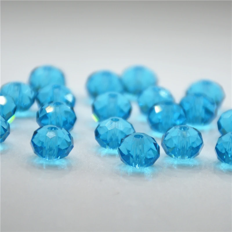 70 шт. стеклянные бусины с гранями 6 х8 мм|faceted rondelle beads|crystal beadsrondelle beads |
