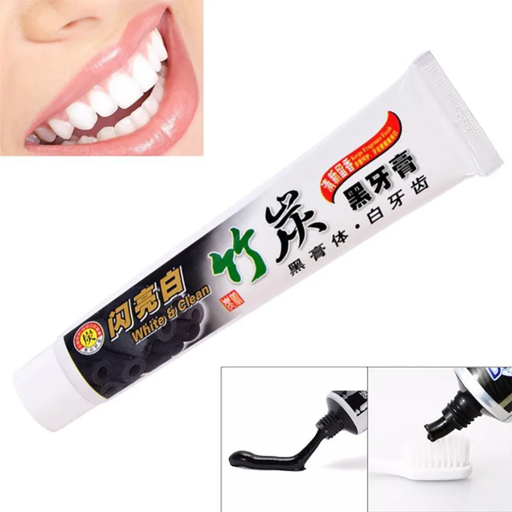 Бамбуковый уголь зубная паста эффективное все назначения отбеливание зубов черный уголь зубная паста для ухода за полостью рта гигиеническая зубная паста 100 г