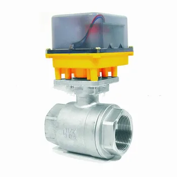

straight Miniature Solenoid Valve Small Electric Control Valve AC220V DC12V DC24V DN15-50 stainless steel Motorized Ball Valve