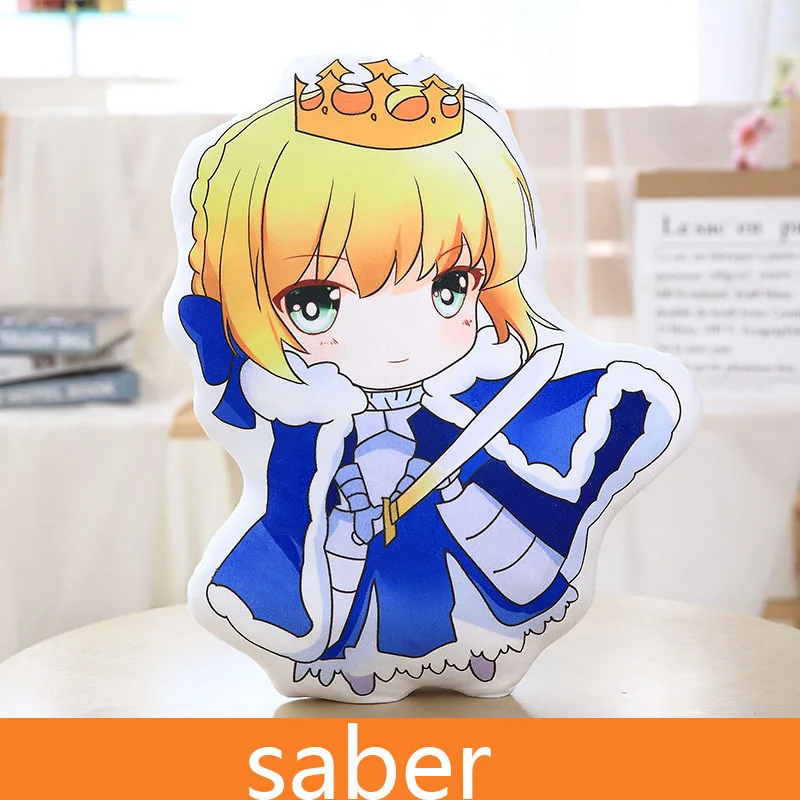 Плюшевые куклы Fate FGO Fate Grand Order Toys Joan of Arc Saber Shielder Matthew Merlin модель подушки 50 см