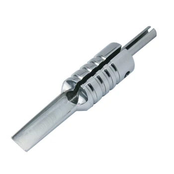 

2PCS 25F 304 Stainless Steel Flat Magnum Tattoo Grip Professional Tattoo Grip Magnum Tip Back Stem Combo Supply