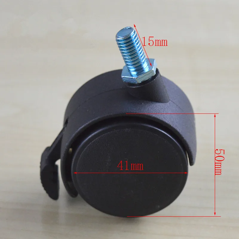 1.5 inch ultra small furniture casters with brake wheel chair caster