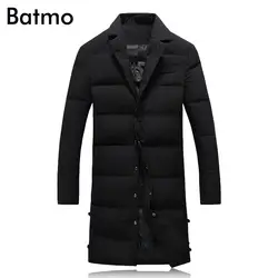 Batmo 2018 Новое поступление Зима высокое качество белая куртки-пуховики мужчин, Длинные Куртки мужчин, зимняя теплая куртка плюс размер M-5XL Y17839
