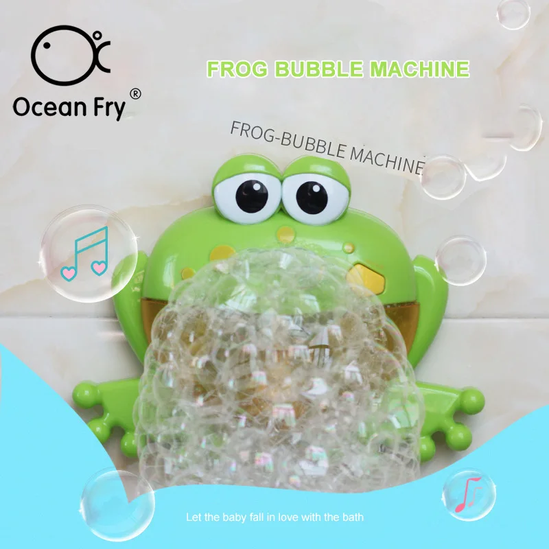 

ABS Baby Frog Bubbler Smooth Side Angle Electric Play Music Promoting Intellectual Development Practical Ability Culture Bubbler