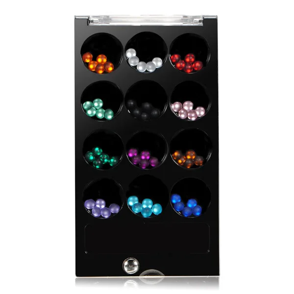 Buywise 60Pcs 3D Glitter Fluorescent Round Flatback Acrylic Nail Stickers Tips | Красота и здоровье