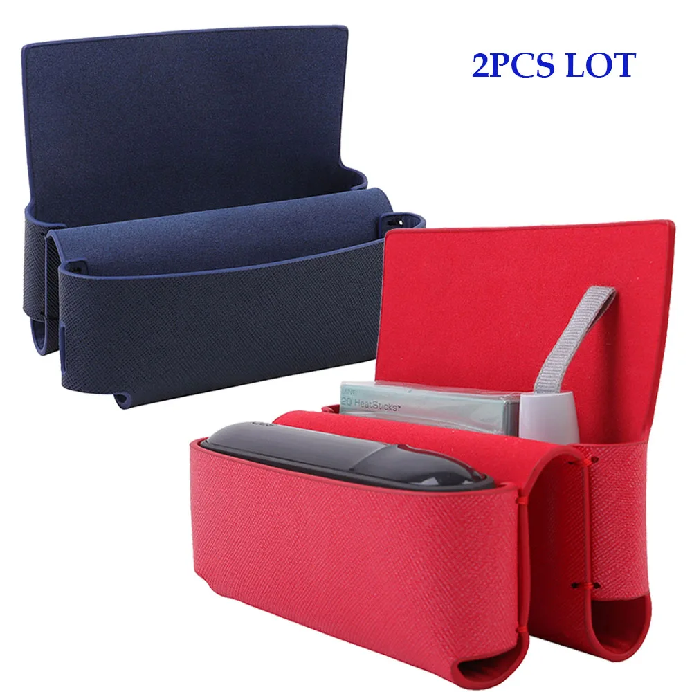 

JINXINCHENG 2PCS LOT Flip Leather Case for IQOS 3.0 Wallet Pouch Bag Case Electronic Cigarette for Iqos 3 Holder Box