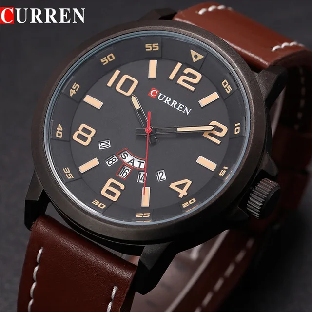 

Luxury Casual Men Watches Analog Military Sports Watch Quartz Male Wristwatches Relogio Masculino Montre Homme CURREN 8240