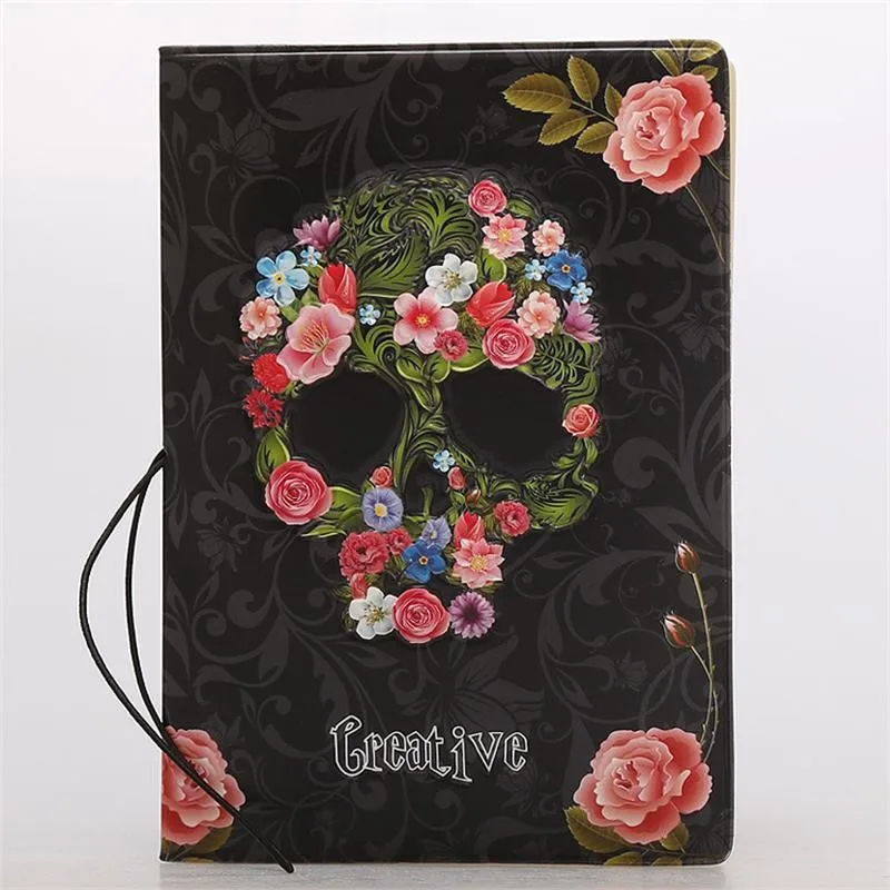 Rose skeleton passport cover1