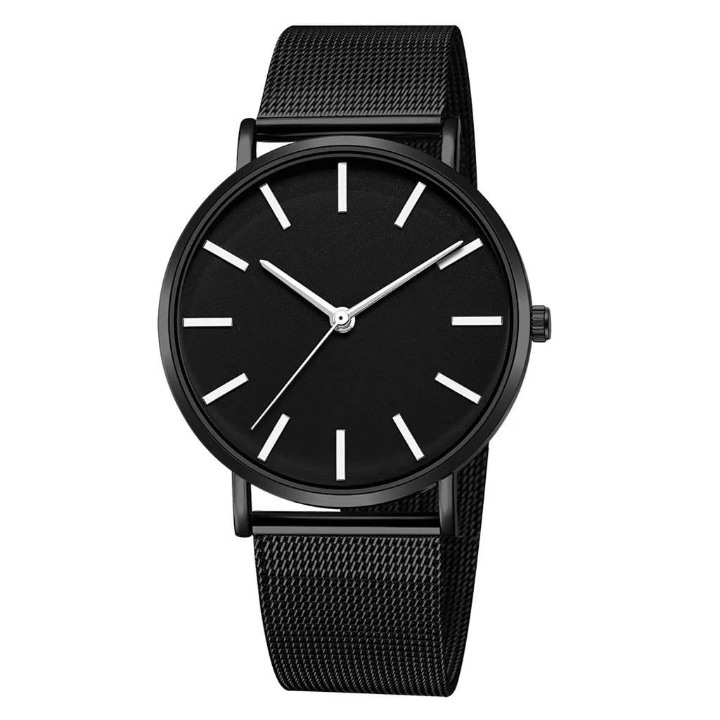 

Sliver Fashion Watch Stainless Steel Men Watches Simple Quartz Watch Business male clock Top Brand Luxury Relogio Masculino 09