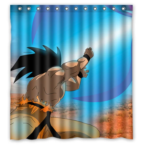 Anime Dragon Ball Goku Custom Made Unique Bath Waterproof Shower