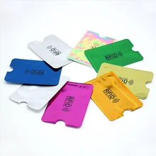 5 unids/pack Anti Rfid NFC cartera bloqueo lector cerradura tarjetero para tarjetas bancarias Id tarjeta de Banco protección caso Metal tarjeta de crédito titular