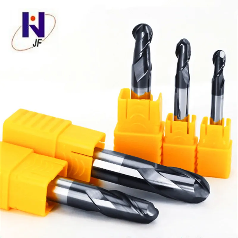 JF HRC50 твердосплавные R5.5 * 24 D12 75 Концевая фреза 2 флейты концевые фрезы с прямым