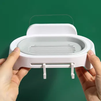 

Bathroom Shower Soap Box Dish Storage Rack Plate Tray Holder Case Soap Holder Organization shelf storing soap 6.7
