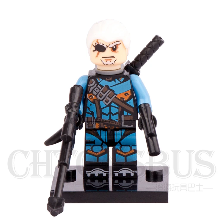 Koop Enkele Verkoop Deathstroke Slade Wilson Zwaard Pistool Super Heroes De Avengers Monteren minifig Bouwstenen Kinderen Speelgoed Gift