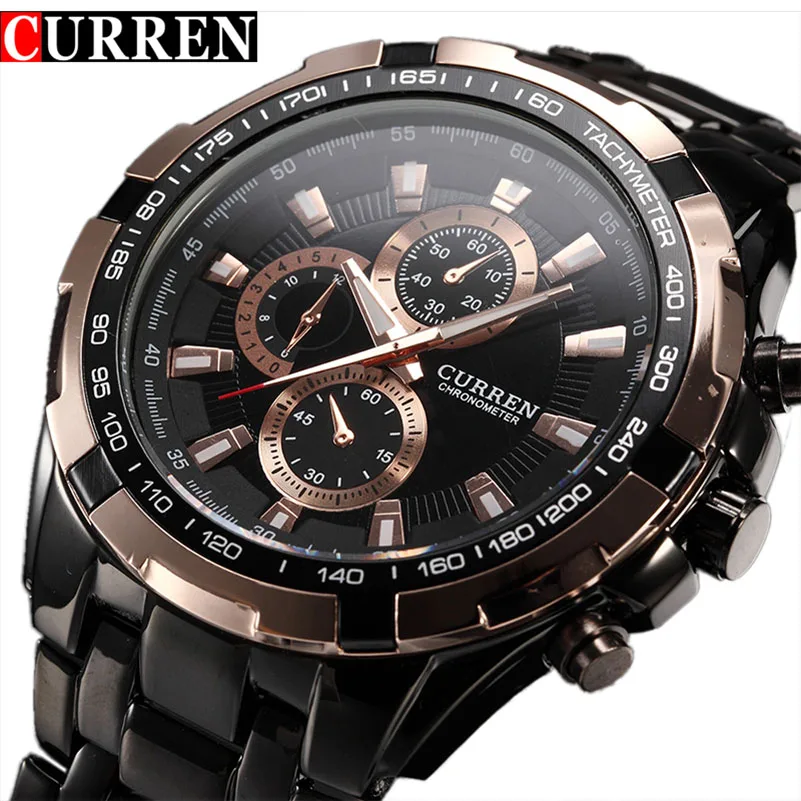 

2019 New Fashion Curren Luxury Brand Man quartz full stainless steel Watch Casual Military Sport Men Dress Wristwatch Gentleman