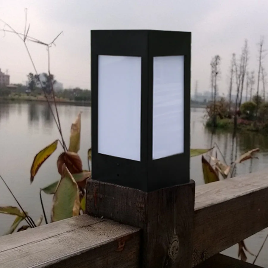 Caminho ao ar Luz à Prova Thrisdar Solar Jardim Pilar Dwaterproof Água Paisagem Led Cerca Porta Pós Estigma Lâmpadas Livre Gramado 25 estigma lâmpadas caminho ao ar livre gramado solar lâmpadas
