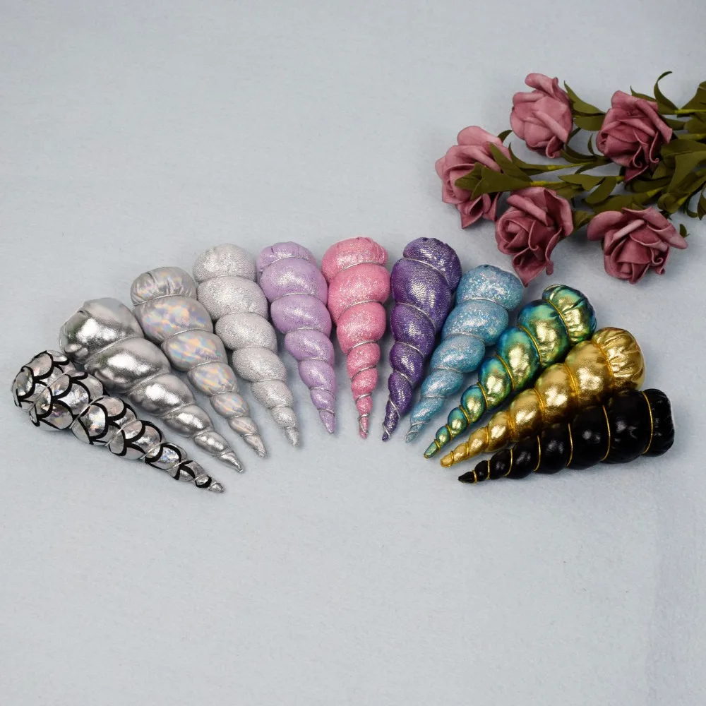 

5'' Unicorn Horn For Girls 10pcs/lot Unicorn Birthday Party DIY Hair Accessories Quality Kids Fashion Unicorn Headbands