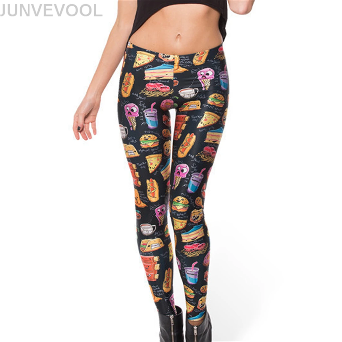 Cartoon Ankle Length 3D Printing Leggings Women Sexy Lovely Funny