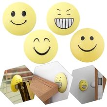 Улыбка лицо двери протектор для задней стенки дверной ручки Savor противоударный Краш Pad chillscrim