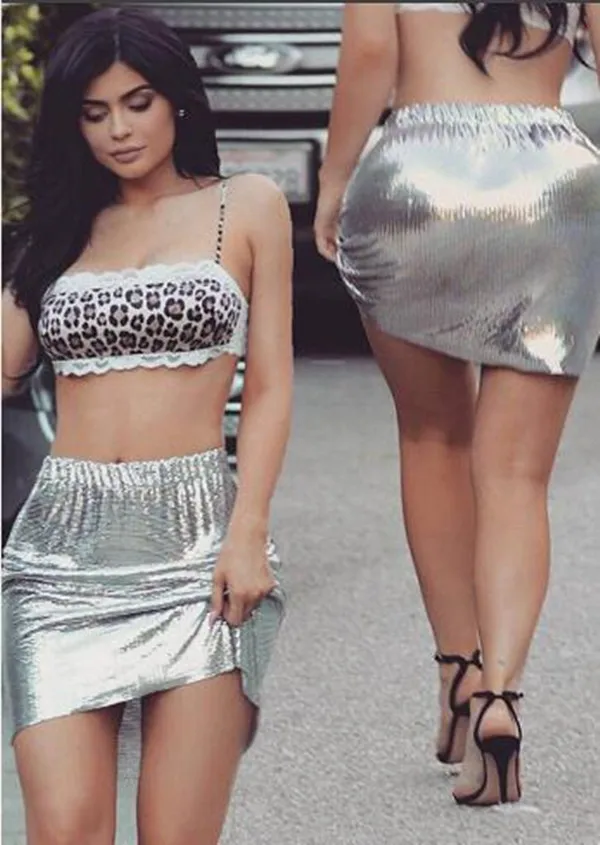 Сексуальные женские юбки с блестками из мягкого металла, Золотая и серебристая цветная юбка, женские вечерние мини-юбки, качественный двухканальный модуль одежда для бега