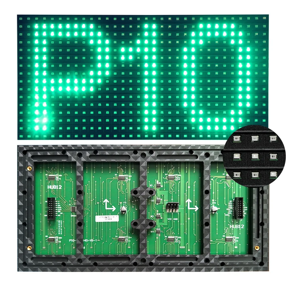 Sime-outdoor P10 LED module green