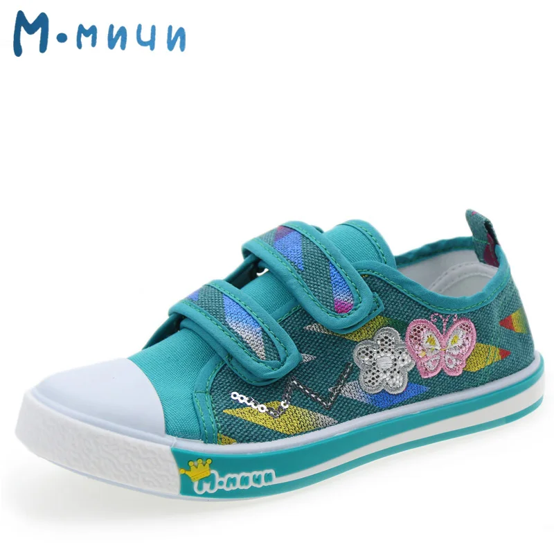 

MMnun Moscow Warehouse 2018 Hot Sale Kid Shoes Girls Shoes Breathable Children's Sneakers Flat Shoes Size 25-30 1502C