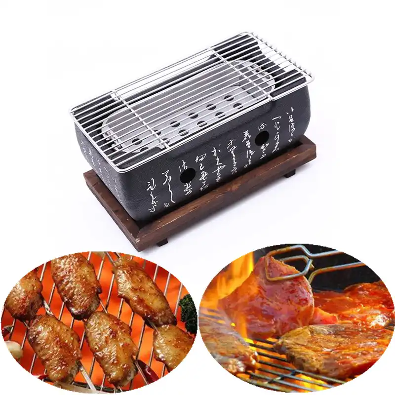 S/M/L Portable Japanese Korean BBQ Grill Cooking Oven Alcohol Grill