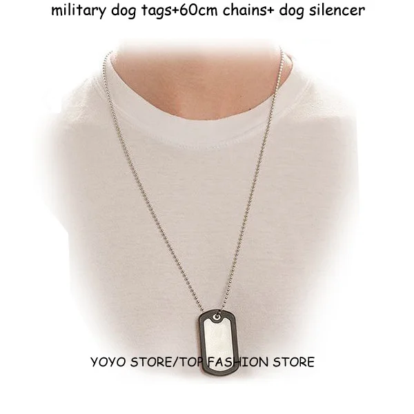 Custom Dog Tags For Men,Dog Tags Military Necklace Chain,Anodized Blank Dog  Tag,Free Shipping - AliExpress