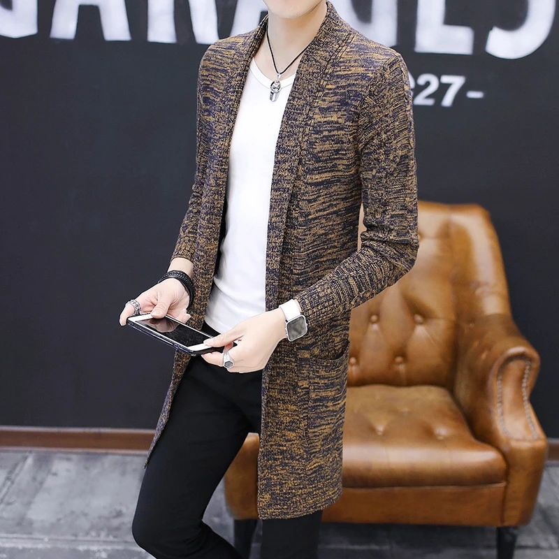 Mens sweaters 2018 sweater male winter long cardigans christmas jumper for men winter warm sweaters for men KK2717