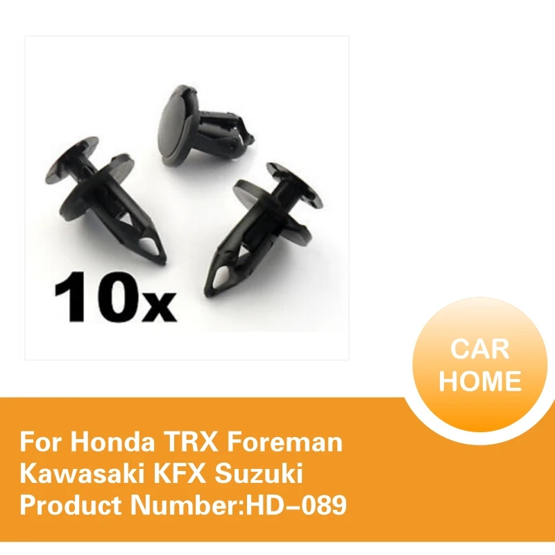 10x For ATV Fender Clips Quad Trim Cover Clip For Honda TRX Foreman
