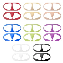 Металлическая защита от пыли для Air pods 2 защита гарнитуры наклейка для Apple Airpods 2nd чехол наклейка s Наклейка кожа для AirPods2 аксессуар