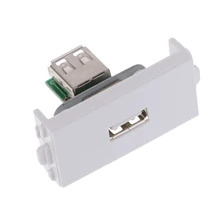 Прочный USB модуль розетки модульная стеновая пластина с рамкой непосредственно штекер