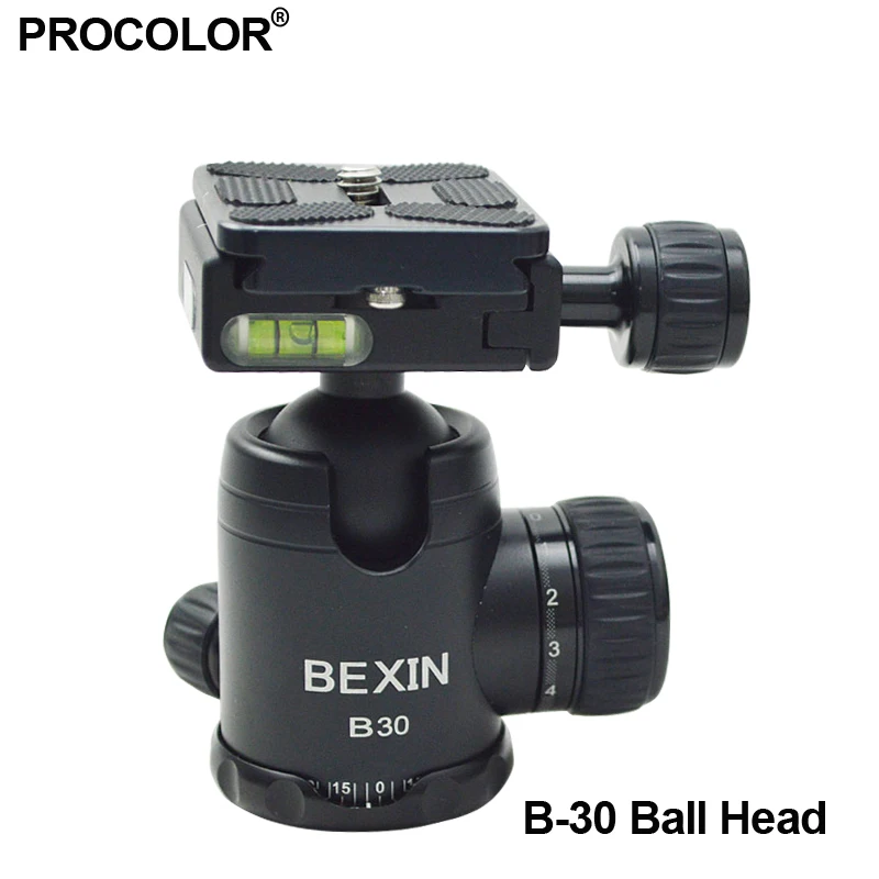 

Camera BallHead Pro Universal Camera Tripod monopod Ball Head With PU-50 Quick Release Plate 1/4" Screw Camera Accessories